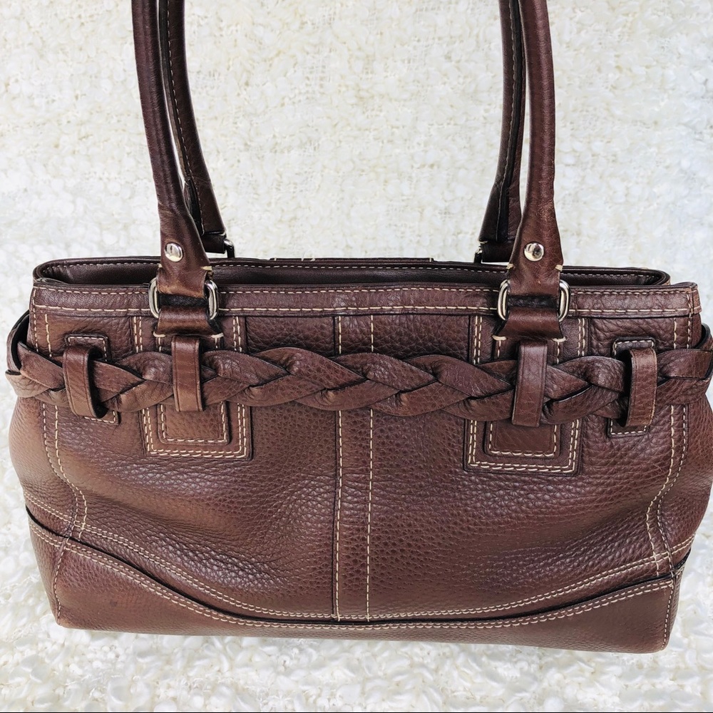 Coach Brown Leather Shoulder Bag - Picture 8 of 8